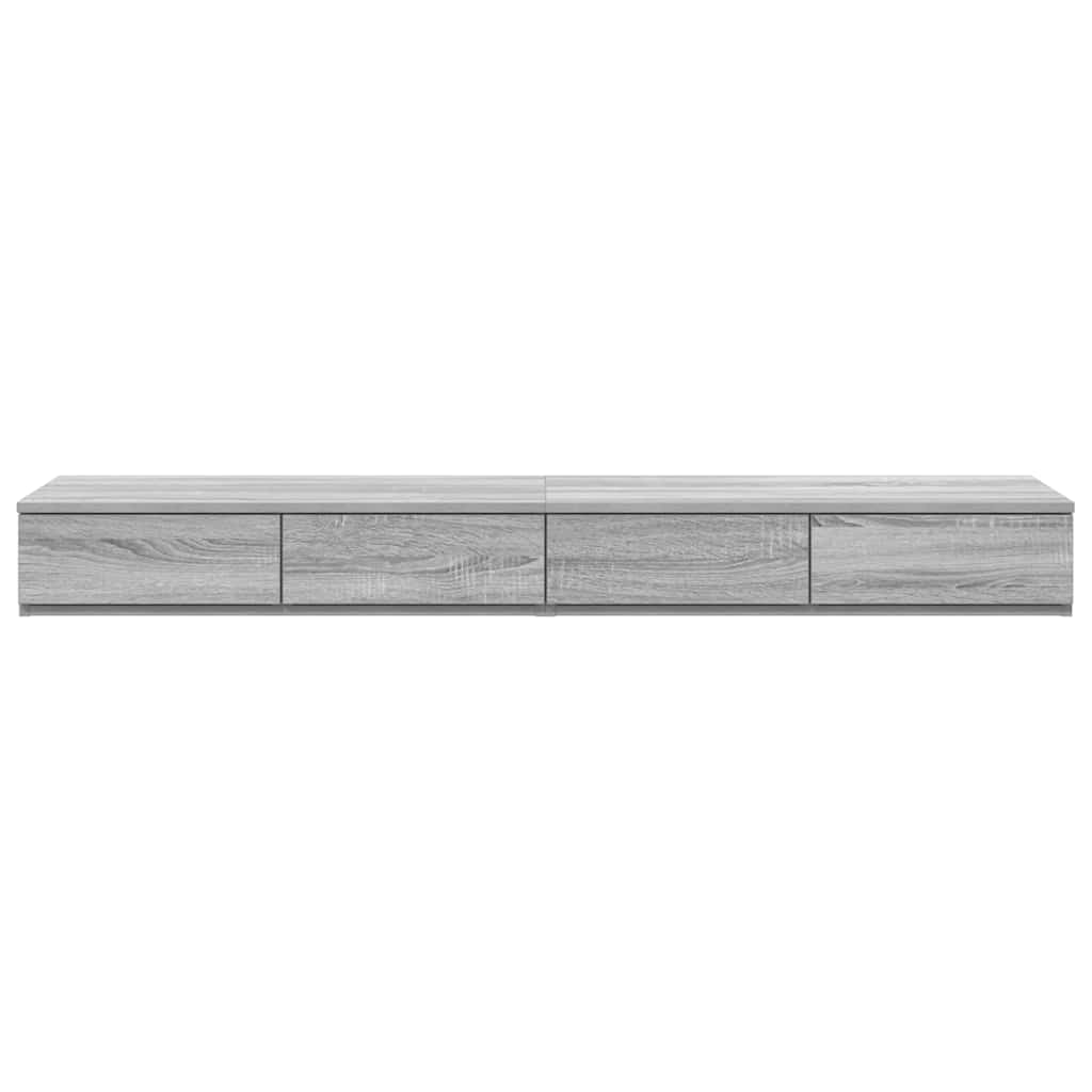 Bed Drawers Grey sonoma 150 x 36.5 x 16.5 cm Engineered wood